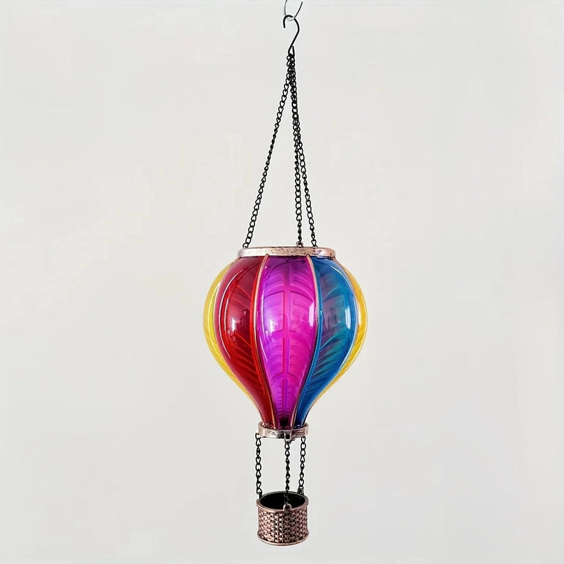 Lanterne Solaire Montgolfière LED – Déco Terrasse d'Été