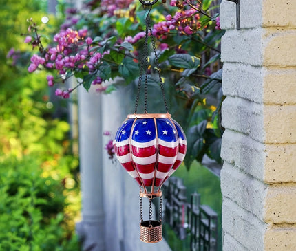 Lanterne Solaire Montgolfière LED – Déco Terrasse d'Été