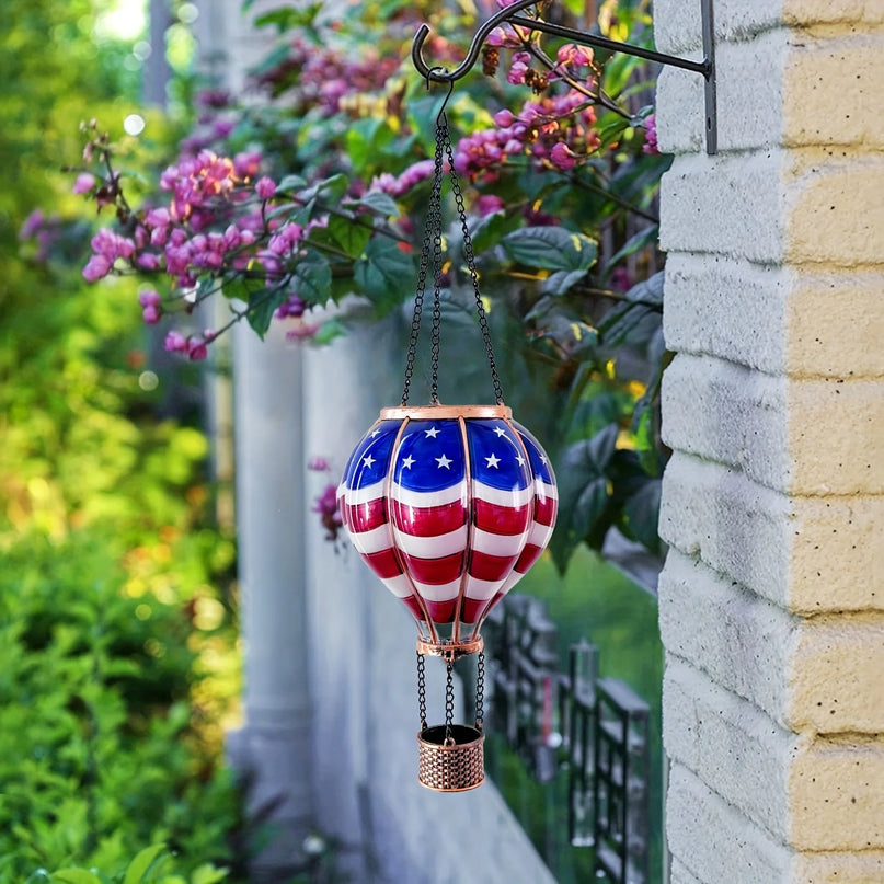 Lanterne Solaire Montgolfière LED – Déco Terrasse d'Été