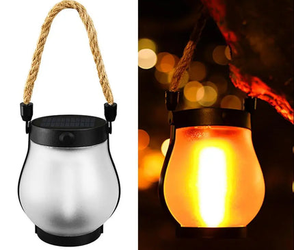 Lanterne Solaire Suspendue Effet Flamme – Ambiance Terrasse