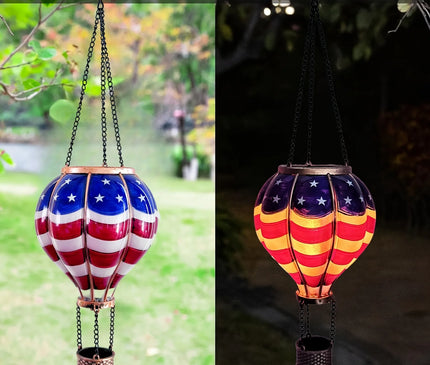 Lanterne Solaire Montgolfière LED – Déco Terrasse d'Été